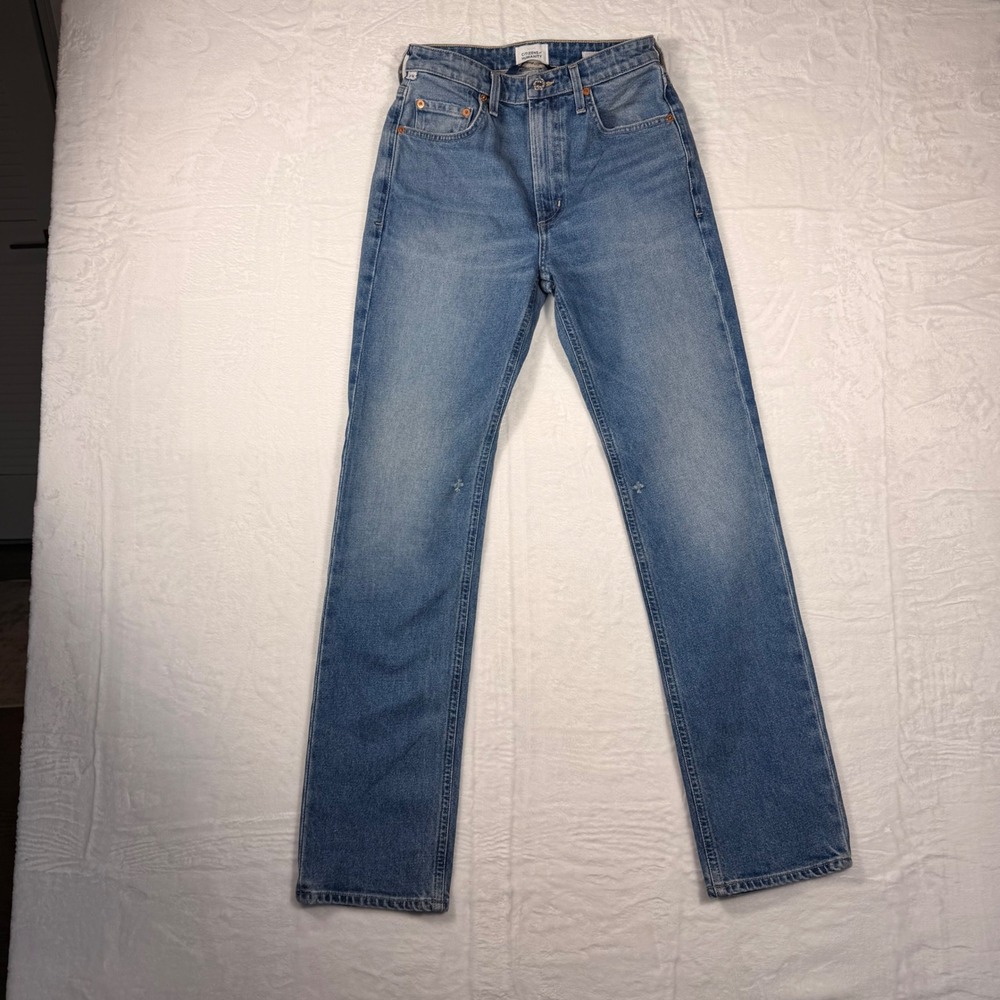 Citizens of Humanity Zurie High Rise Straight Leg Jeans Medium Wash Size 25